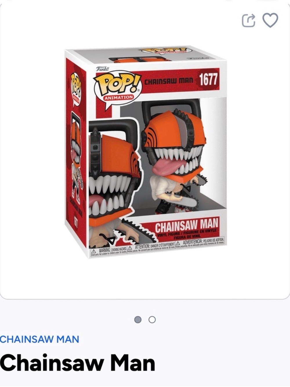 Funko Pop- Chainsaw Man- 1677